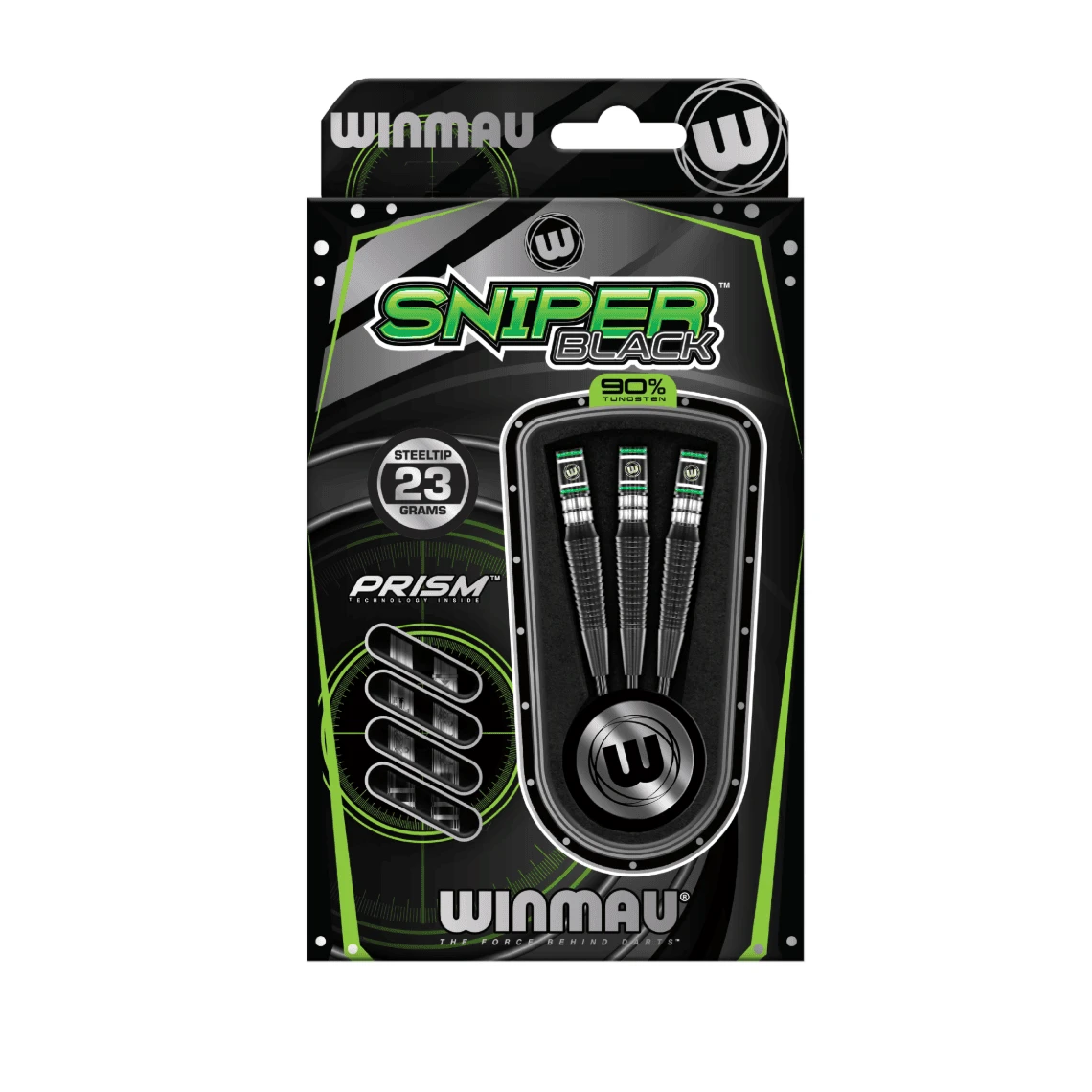 Winmau Winmau Sniper Black 90% Tungsten Steel Tip Darts 23g 5 Winmau Winmau Sniper Black 90% Tungsten Steel Tip Darts 23g - Image 3