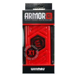 Winmau Winmau Armor G1 Dart Wallet - Red -Winmau WinmauArmourDartCaseRedG1 3