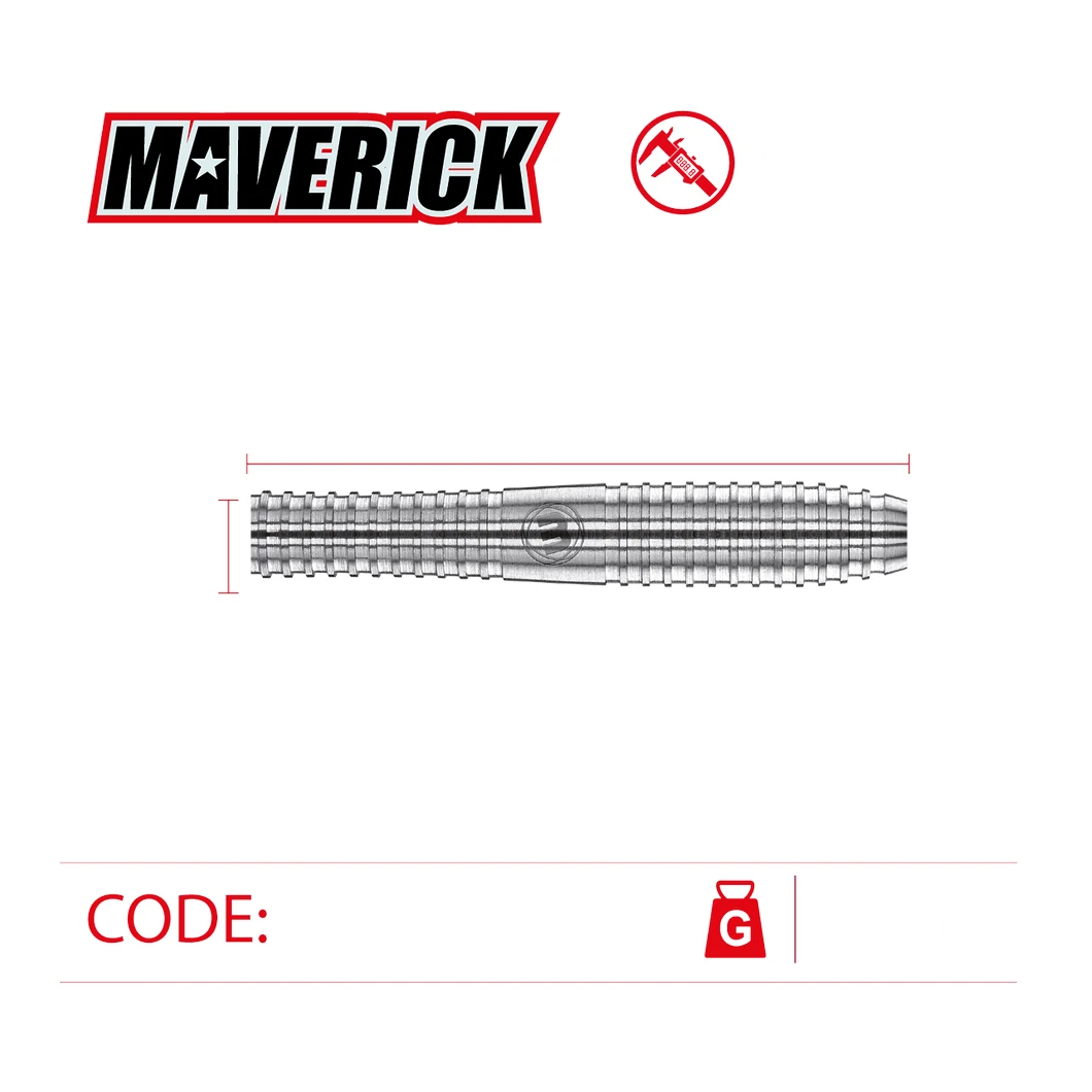 Winmau Winmau Maverick 80% Tungsten 24g Darts 5 Winmau Winmau Maverick 80% Tungsten 24g Darts - Image 3