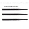 Winmau Black Ringed Grip Replacement Dart Points -Winmau Winmau 2032mm 20black 20ringed 20points 400