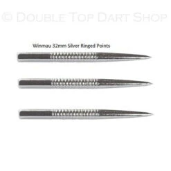 Winmau Silver Ringed Grip Replacement Dart Points