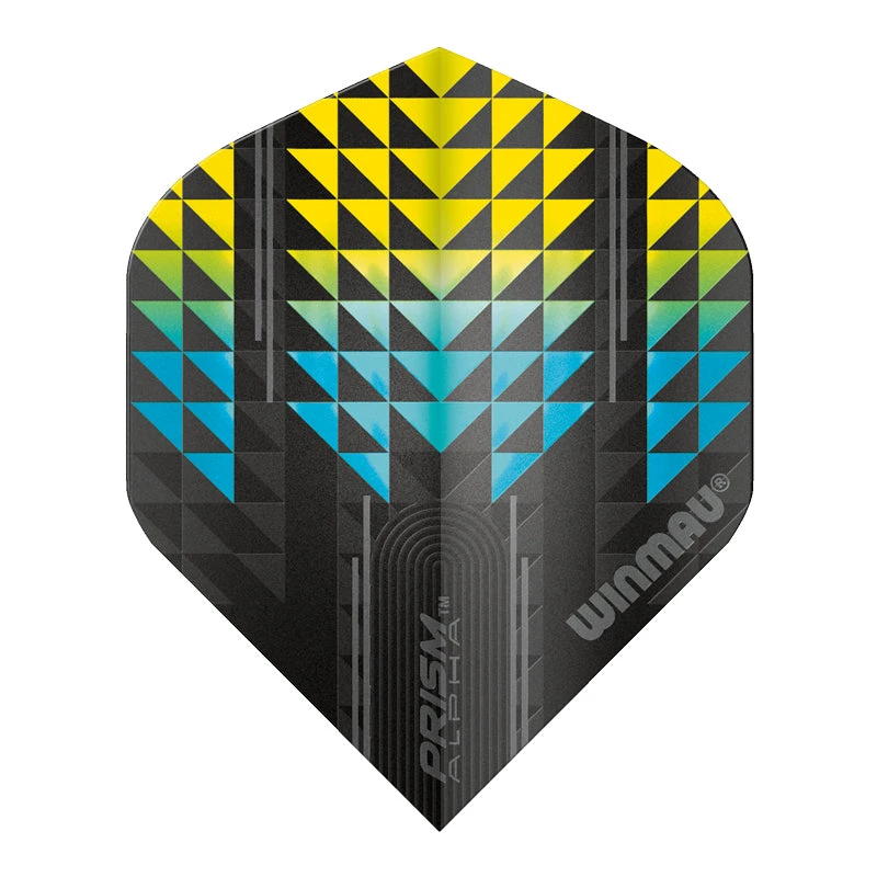 Winmau Black & Yellow Prism Alpha Standard 5 Winmau Black & Yellow Prism Alpha Standard - Image 3