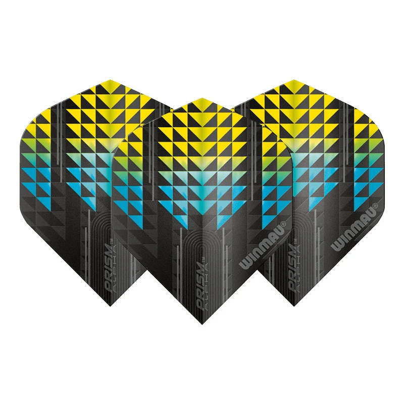 Winmau Black & Yellow Prism Alpha Standard 4 Winmau Black & Yellow Prism Alpha Standard - Image 2